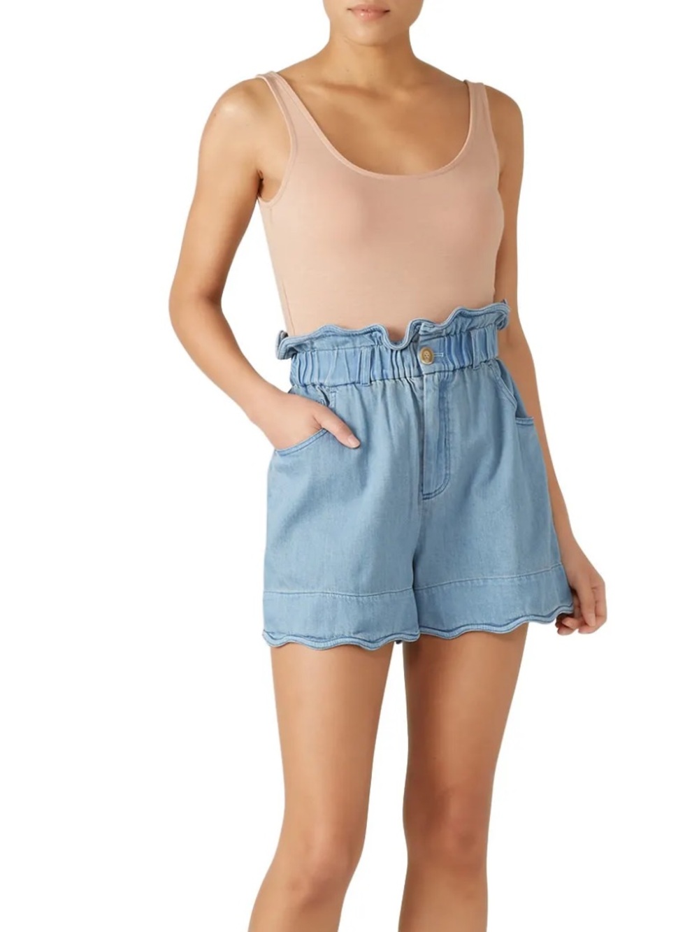 🐚 Sea New York Dakota Scallop Denim Short XS